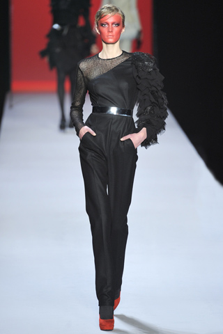 Viktor & Rolf armour-inspired jumpsuit at Paris Fashion Week