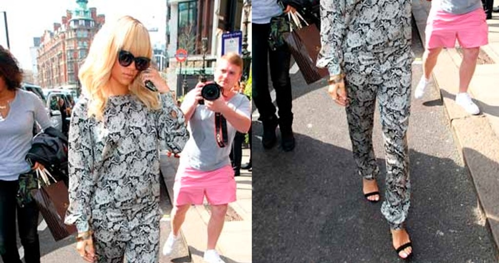 Jumpsuit of the Day: Rihanna In Monochrome Floral&nbsp;Lace